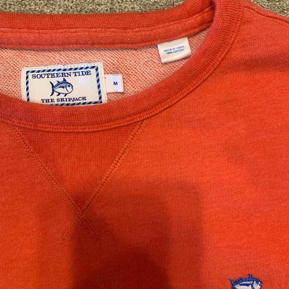 Orange Southern Tide Sweatshirt for Men - Picture 2 of 3